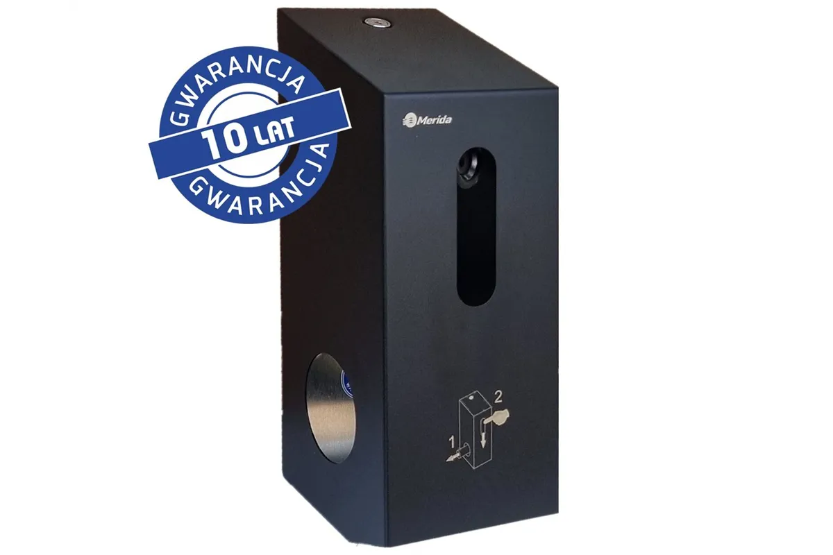 Pojemnik na dwie rolki papieru toaletowego, MERIDA STELLA BLACK LINE
 Merida BSC501