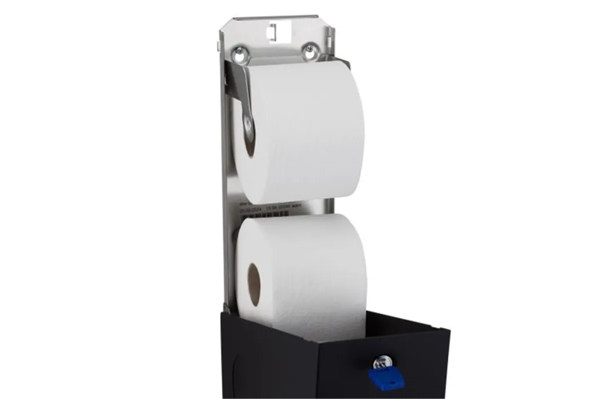 Pojemnik na dwie rolki papieru toaletowego, MERIDA STELLA BLACK LINE
 Merida BSC501