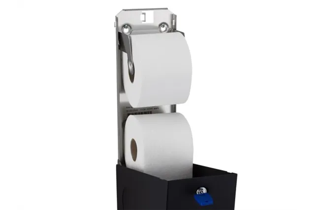 Pojemnik na dwie rolki papieru toaletowego, MERIDA STELLA BLACK LINE
 Merida BSC501