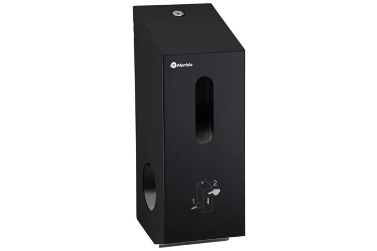 Pojemnik na dwie rolki papieru toaletowego, MERIDA STELLA BLACK LINE
 Merida BSC501