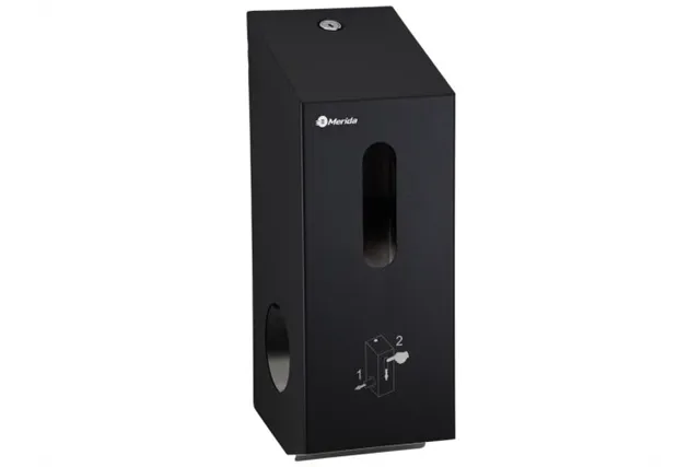 Pojemnik na dwie rolki papieru toaletowego, MERIDA STELLA BLACK LINE
 Merida BSC501