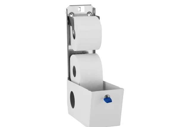 Pojemnik na dwie rolki papieru toaletowego, MERIDA STELLA WHITE LINE
 Merida BSB501