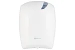 Pojemnik na papier toaletowy lub ręczniki w roli w systemie listkowym CENTER PULL, tworzywo ABS, biały
 Merida BJB702