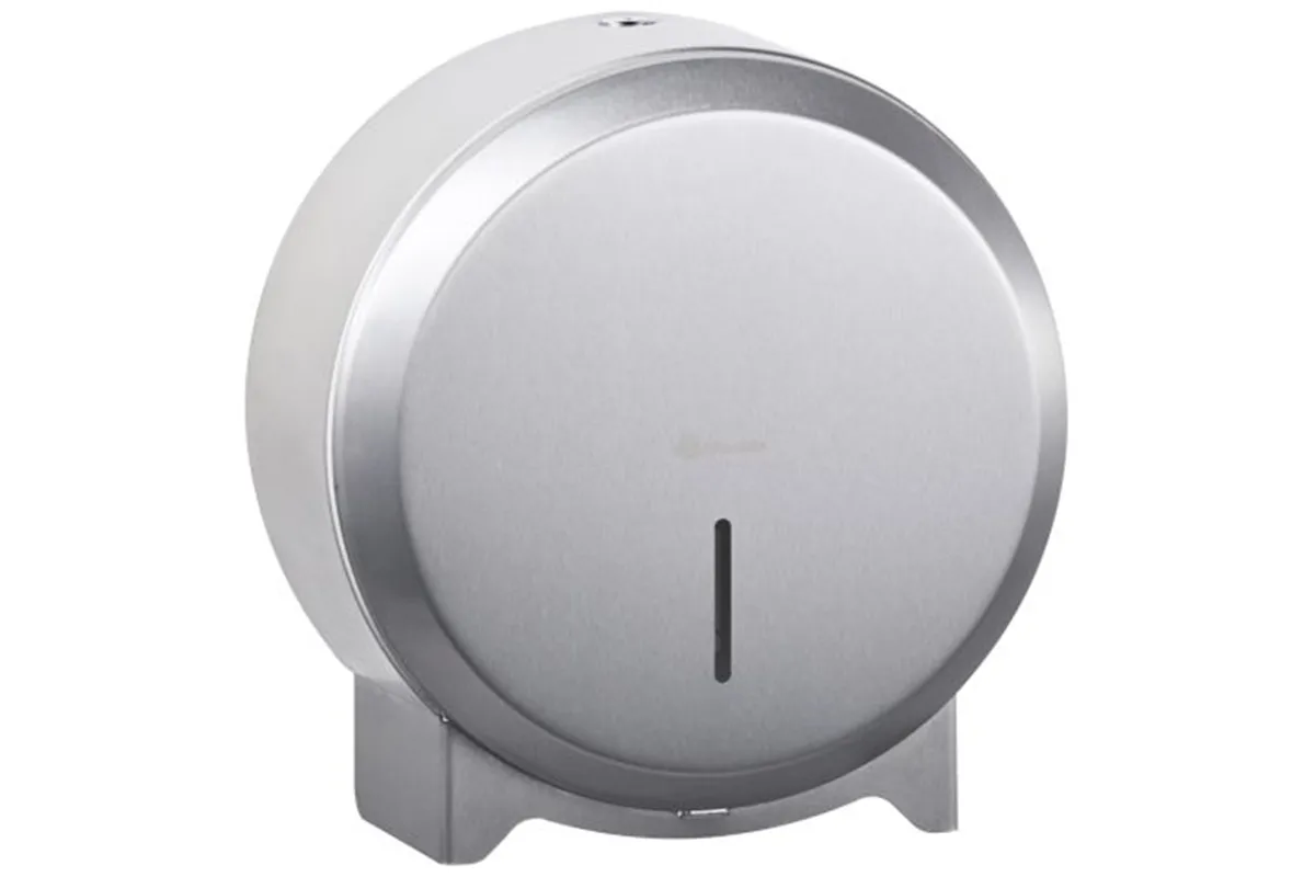 Pojemnik na papier toaletowy MERIDA STELLA Anti-FingerPrint MINI, śr. papieru do 19 cm, stal matowa z powłoką AFP
 BSM271