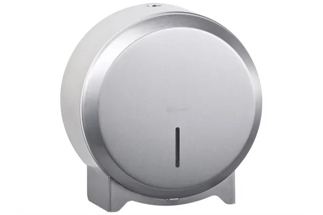 Pojemnik na papier toaletowy MERIDA STELLA Anti-FingerPrint MINI, śr. papieru do 19 cm, stal matowa z powłoką AFP
 BSM271