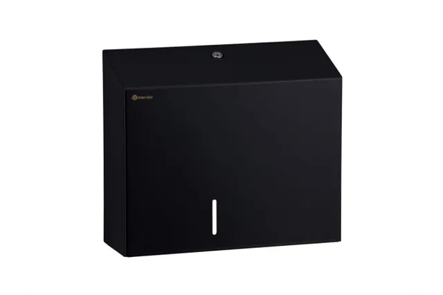 Pojemnik na papier toaletowy MERIDA STELLA BLACK LINE MAXI, średnica papieru do 23 cm, czarny
 Merida BSC101