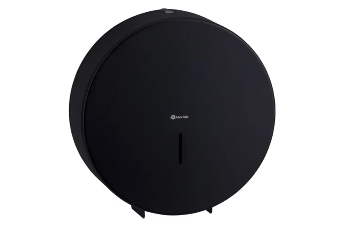Pojemnik na papier toaletowy MERIDA STELLA BLACK LINE MEGA, średnica papieru do 28 cm, czarny
 Merida BSC004