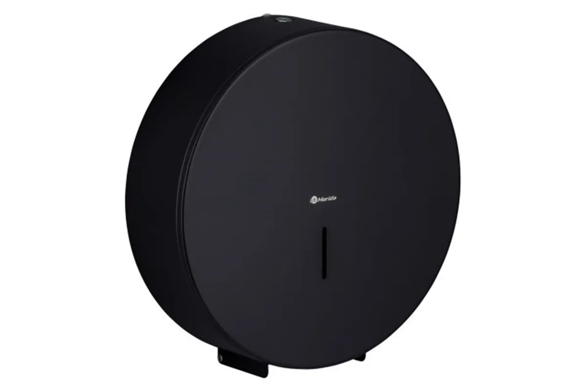 Pojemnik na papier toaletowy MERIDA STELLA BLACK LINE MEGA, średnica papieru do 28 cm, czarny
 Merida BSC004