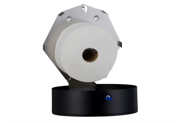 Pojemnik na papier toaletowy MERIDA STELLA BLACK LINE MEGA, średnica papieru do 28 cm, czarny
 Merida BSC004