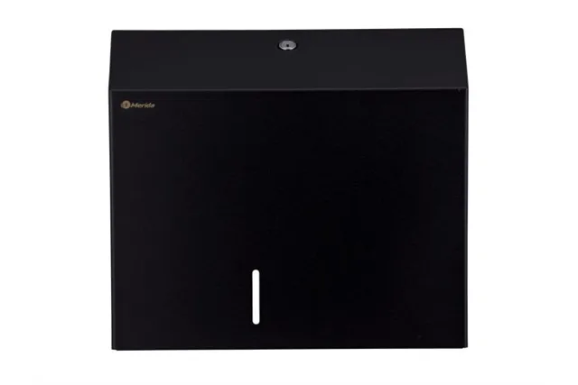 Pojemnik na papier toaletowy MERIDA STELLA DUO BLACK LINE uchwyt na resztkę rolki śr. papieru do 20cm, czarny BSC202