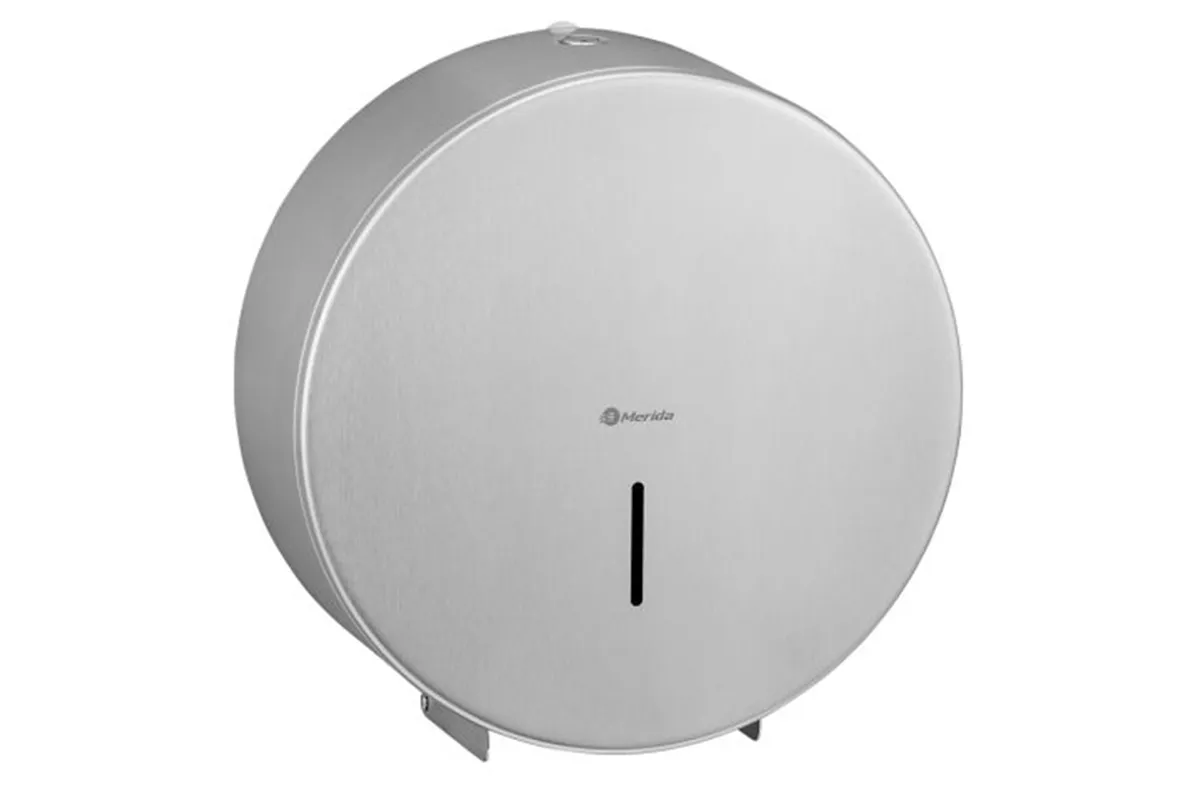 Pojemnik na papier toaletowy MERIDA STELLA MAXI, średnica papieru do 23 cm, stal matowa Merida BSM104