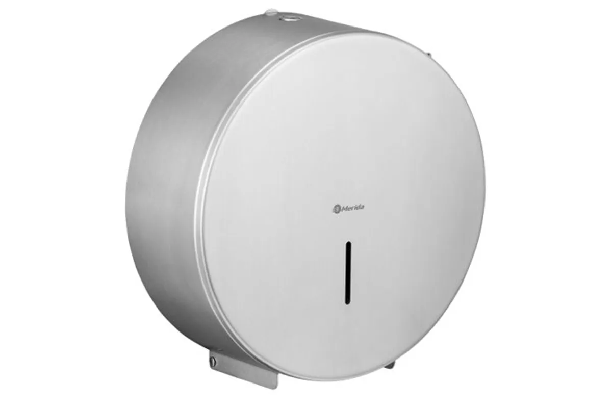 Pojemnik na papier toaletowy MERIDA STELLA MAXI, średnica papieru do 23 cm, stal matowa Merida BSM104