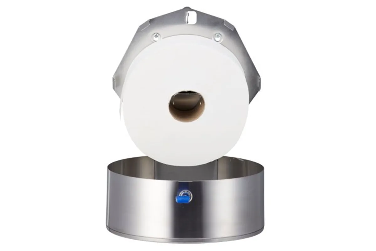 Pojemnik na papier toaletowy MERIDA STELLA MAXI, średnica papieru do 23 cm, stal matowa Merida BSM104