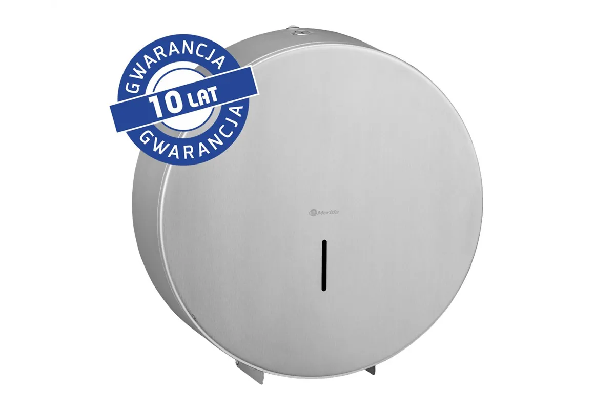 Pojemnik na papier toaletowy MERIDA STELLA MEGA, średnica papieru do 28 cm, stal matowa Merida BSM004