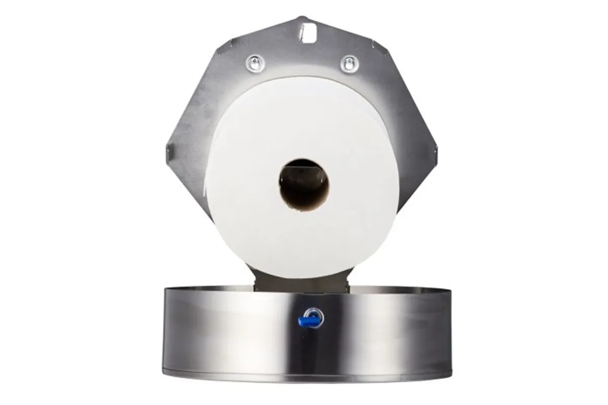 Pojemnik na papier toaletowy MERIDA STELLA MEGA, średnica papieru do 28 cm, stal matowa Merida BSM004