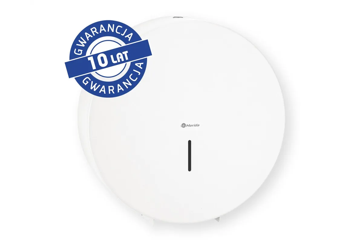 Pojemnik na papier toaletowy MERIDA STELLA WHITE LINE MEGA, średnica papieru do 28 cm, biały
 Merida BSB004