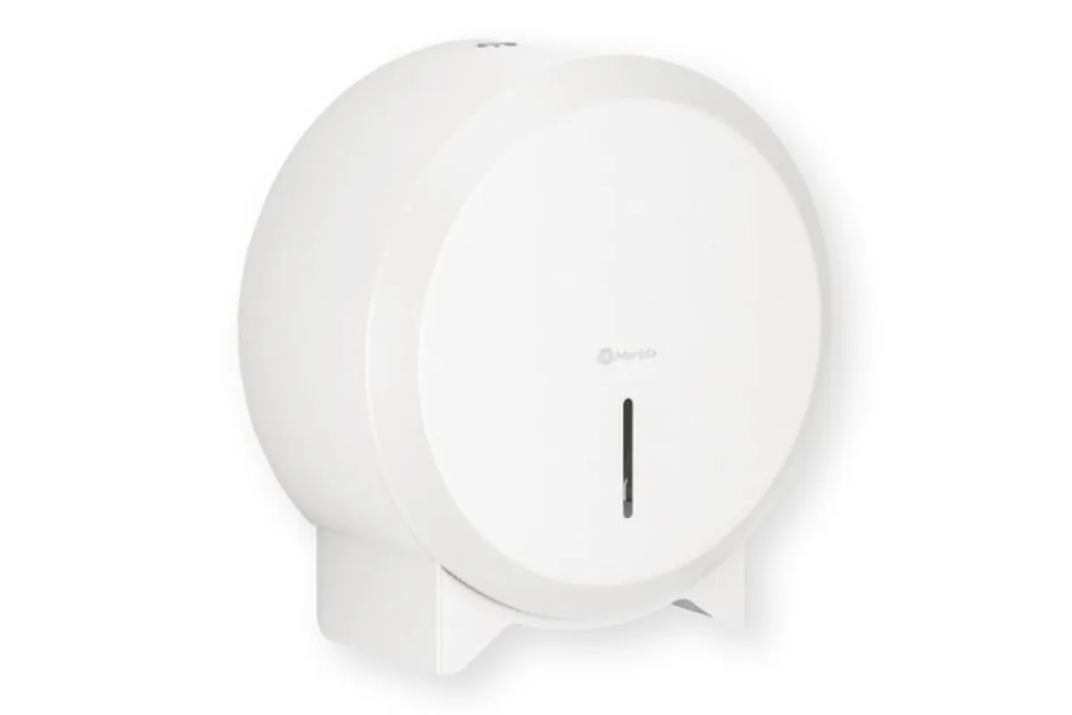 Pojemnik na papier toaletowy MERIDA STELLA WHITE LINE MINI, średnica papieru do 19 cm, biały
 Merida BSB203