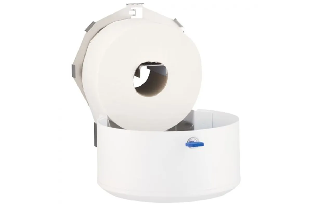 Pojemnik na papier toaletowy MERIDA STELLA WHITE LINE MINI, średnica papieru do 19 cm, biały
 Merida BSB203