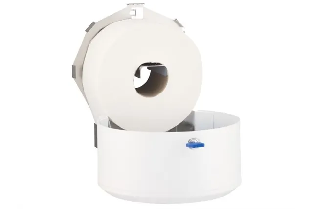 Pojemnik na papier toaletowy MERIDA STELLA WHITE LINE MINI, średnica papieru do 19 cm, biały
 Merida BSB203