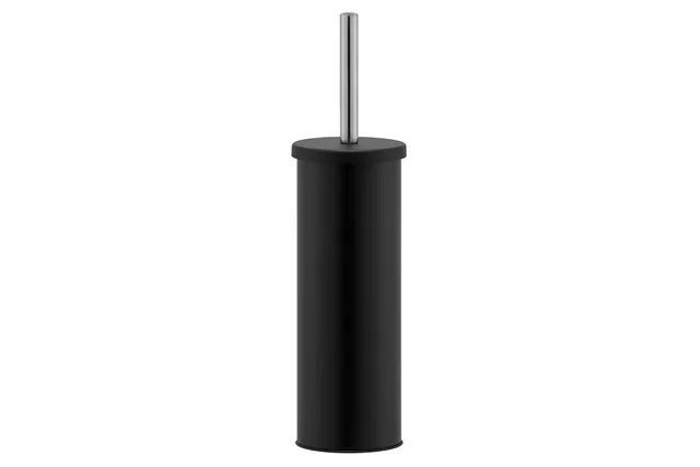 Szczotka WC tuba stojąca z przykrywką, metalowa, czarna (matowa)
 Merida GIC302