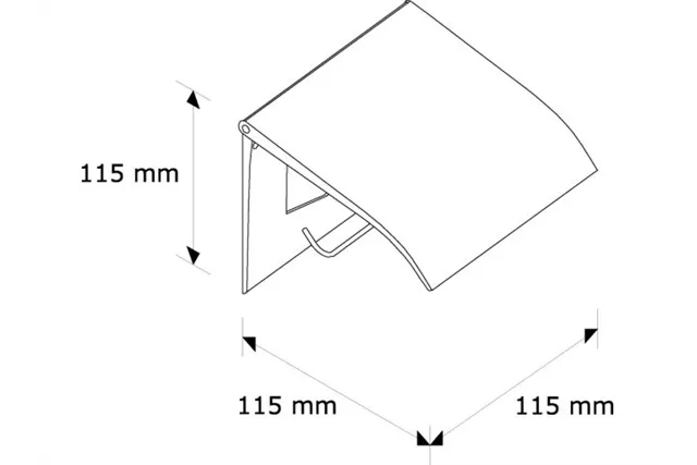 Uchwyt do papieru toaletowego metalowy, kolor BIAŁY Merida U1B