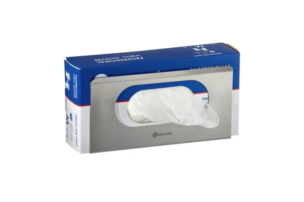 Uchwyt na kartonik z rękawiczkami lub chusteczkami MERIDA STELLA, stal matowa Merida GSM020