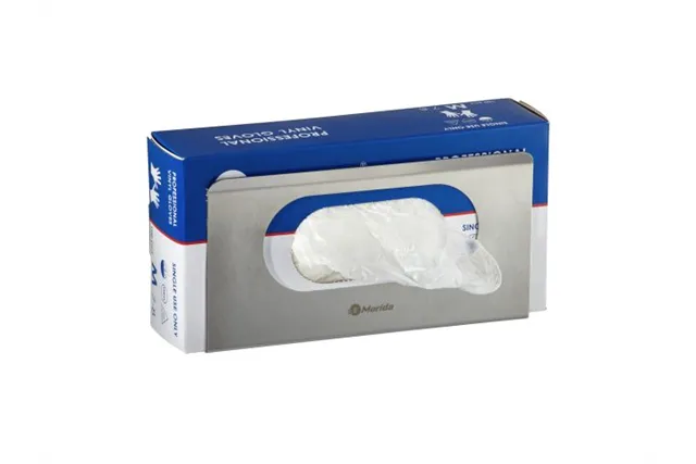 Uchwyt na kartonik z rękawiczkami lub chusteczkami MERIDA STELLA, stal matowa Merida GSM020