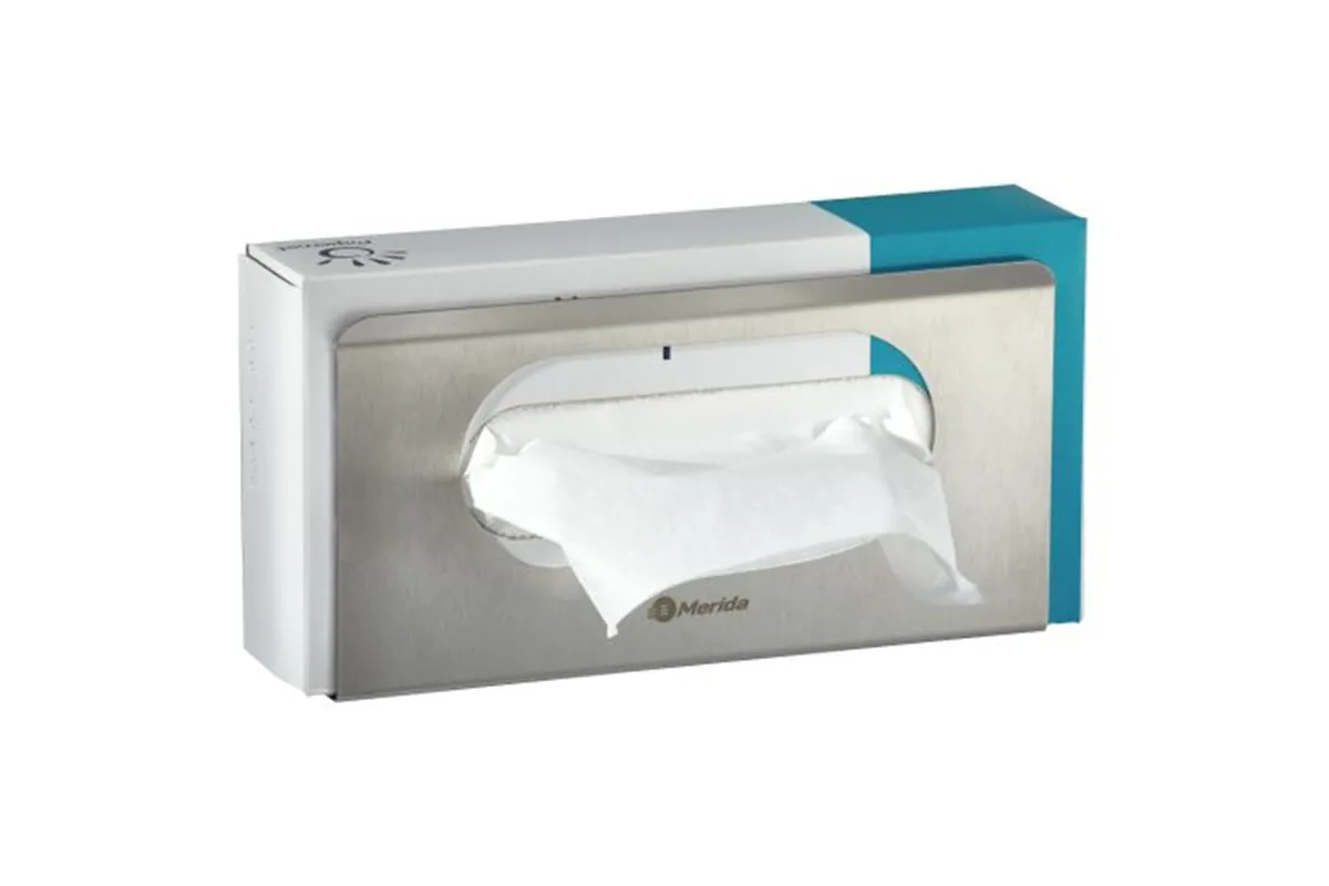 Uchwyt na kartonik z rękawiczkami lub chusteczkami MERIDA STELLA, stal matowa Merida GSM020