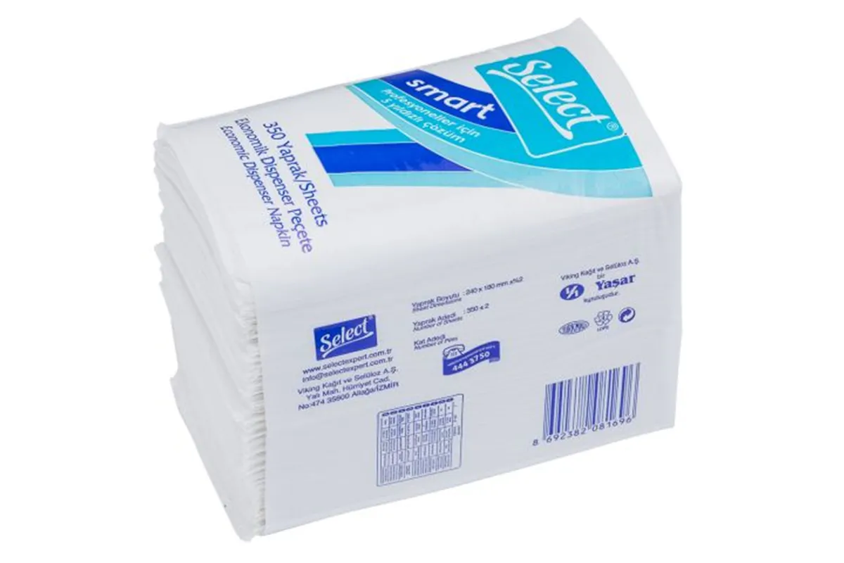 Serwetki gastronomiczne karton 4200 szt., wymiar serwetki 18 x 24 cm, 12 paczek po 350 szt.
 Merida TAB413