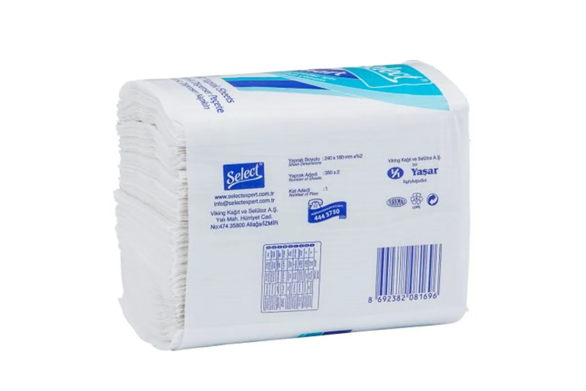 Serwetki gastronomiczne karton 4200 szt., wymiar serwetki 18 x 24 cm, 12 paczek po 350 szt.
 Merida TAB413