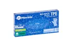 Rękawice elastomerowe TPE, niebieskie, rozmiar L, opakowanie 100 szt.
 Merida TRN508