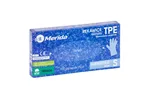 Rękawice elastomerowe TPE, niebieskie, rozmiar S, opakowanie 100 szt.
 Merida TRN506