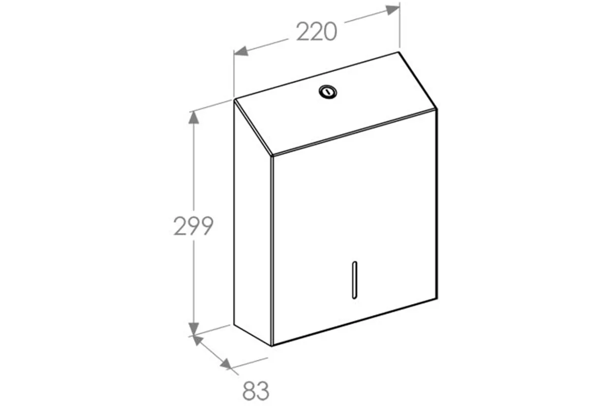 Pojemnik na ręczniki składane MERIDA STELLA SLIM BLACK LINE MAXI, czarny
 Merida ASC109
