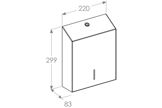 Pojemnik na ręczniki składane MERIDA STELLA SLIM BLACK LINE MAXI, czarny
 Merida ASC109