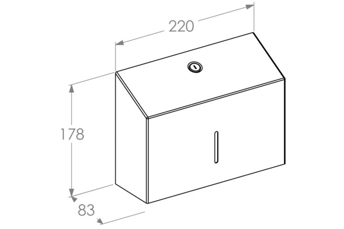 Pojemnik na ręczniki składane MERIDA STELLA SLIM BLACK LINE MINI, czarny
 Merida ASC209