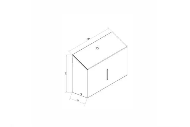 Pojemnik na ręczniki składane MERIDA STELLA SLIM MINI, stal polerowana
 Merida ASP209