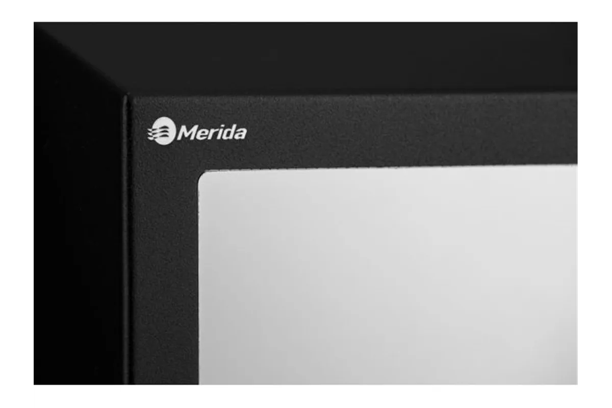 Pojemnik na ręczniki z bezdotykowym dozownikiem mydła z lustrem „3 w 1" MERIDA STELLA SLIM BLACK LINE COMBO czarny
 ASC753