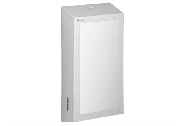 Pojemnik na ręczniki składane z lustrem ze stali SuperMirror „2w1" MERIDA STELLA SLIM MEGA COMBO, stal matowa
 Merida ASM755