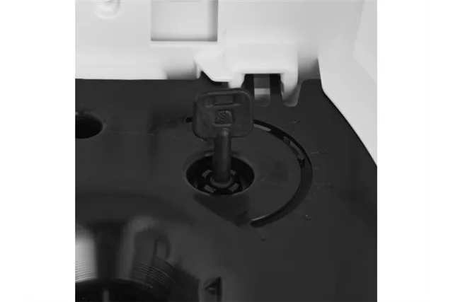 Pojemnik na ręczniki w rolach w systemie listkowym MERIDA ONE CENTER PULL, tworzywo ABS, biały
 Merida CEB701