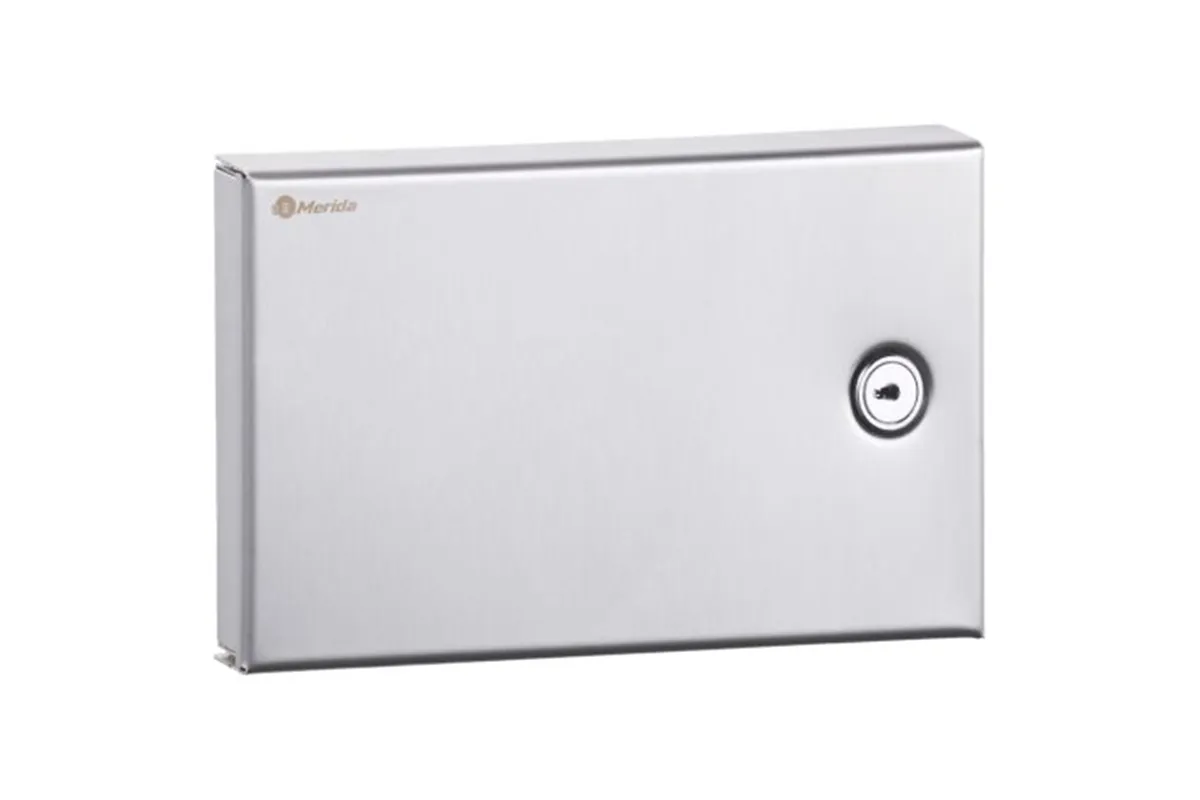 Pojemnik na rękawice foliowe MERIDA STELLA Anti-FingerPrint stal matowa z powłoką AFP
 Merida GSM074