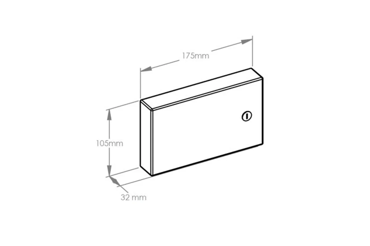 Pojemnik na rękawice foliowe MERIDA STELLA Anti-FingerPrint stal matowa z powłoką AFP
 Merida GSM074