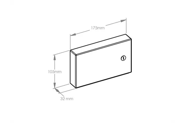 Pojemnik na rękawice foliowe MERIDA STELLA Anti-FingerPrint stal matowa z powłoką AFP
 Merida GSM074