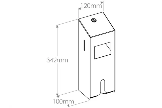 Pojemnik na tampony i podpaski MERIDA STELLA, stal matowa
 Merida GSM024
