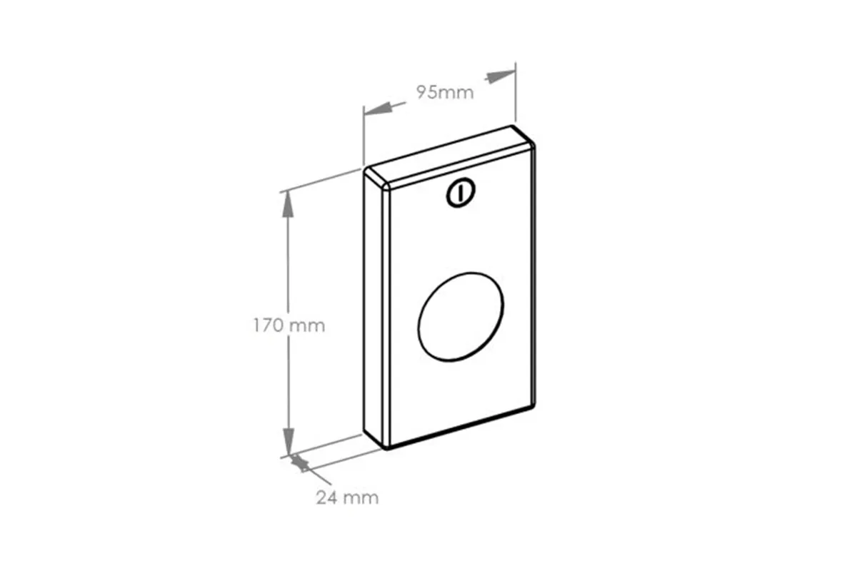 Pojemnik na torebki higieniczne MERIDA STELLA Anti-FingerPrint stal matowa z powłoką AFP
 Merida GSM072