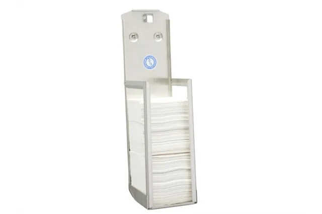 Pojemnik na papier toaletowy w listkach MERIDA STELLA, pojemność do 675 szt., stal matowa
 Merida BSM402