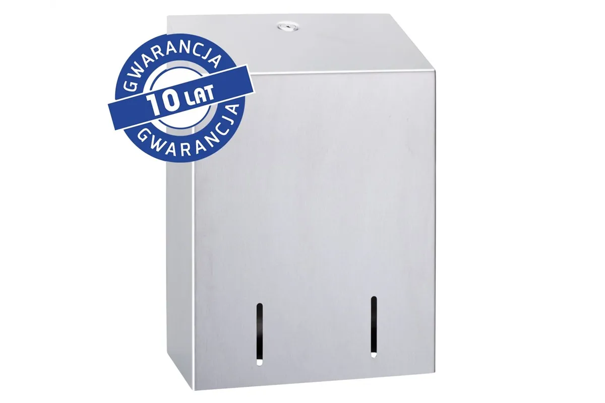 Pojemnik na papier toaletowy w listkach MERIDA STELLA, pojemność do 900 szt., stal matowa
 Merida BSM403