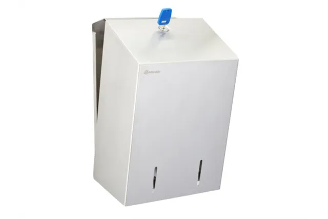 Pojemnik na papier toaletowy w listkach MERIDA STELLA, pojemność do 900 szt., stal matowa
 Merida BSM403