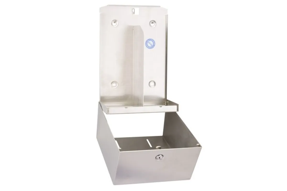 Pojemnik na papier toaletowy w listkach MERIDA STELLA, pojemność do 900 szt., stal matowa
 Merida BSM403