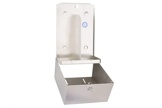 Pojemnik na papier toaletowy w listkach MERIDA STELLA, pojemność do 900 szt., stal matowa
 Merida BSM403