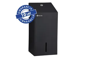 Pojemnik na papier toaletowy w listkach MERIDA STELLA BLACK LINE, pojemność do 450 szt., czarny
 Merida BSC401